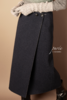 #0717 「REVERSIBLE LONG SKIRT/PONCHO」 85% WOOL 15% CASHMERE   两面穿双色半身裙*可做披肩 商品缩略图7