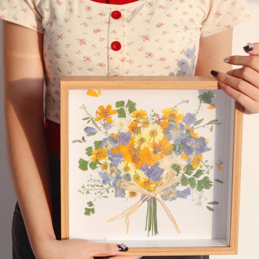 手捧花压花相框创意礼物新婚纪念日礼物 商品图3