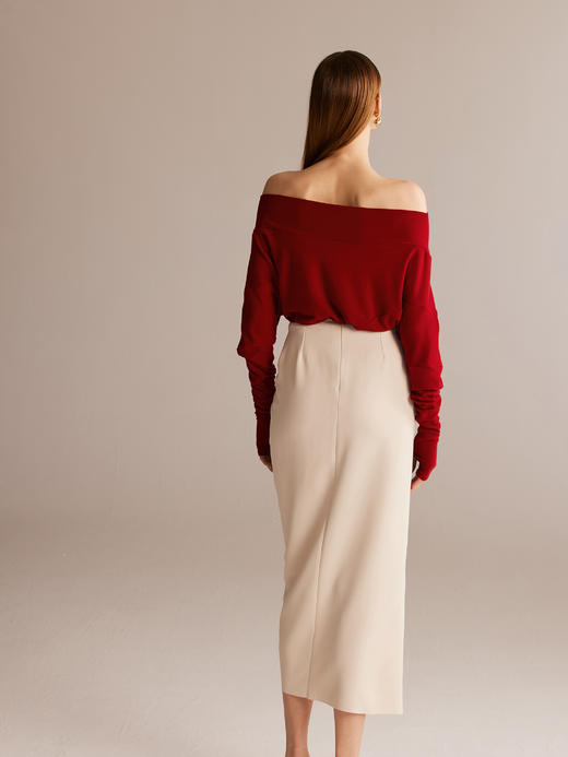 SIJIA｜褶皱立体裁剪半裙 [ 黑AW2430 / 白AW2431 ] 商品图6