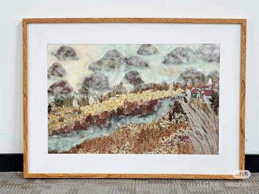 青山绿色压花相框 商品图0