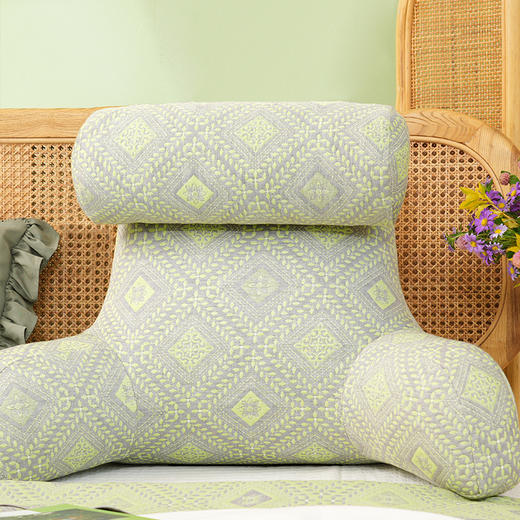 图兹雷利系列护颈腰靠靠软包大靠背卧室榻榻米护腰沙发飘窗护颈枕可拆洗 商品图1