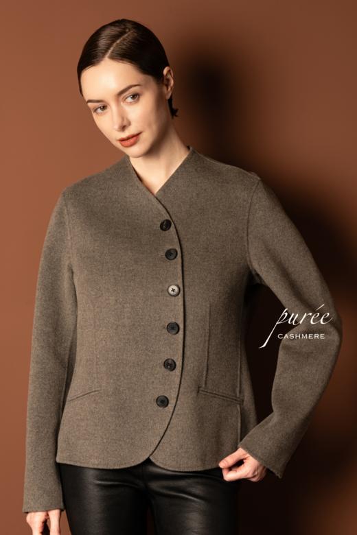 #0728 「CURVED BLAZER」 85% WOOL 15% CASHMERE   弧形短上衣 商品图2