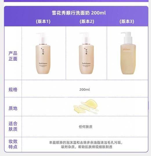二店7m 新版雪花秀顺行洗面奶200ml 商品图9