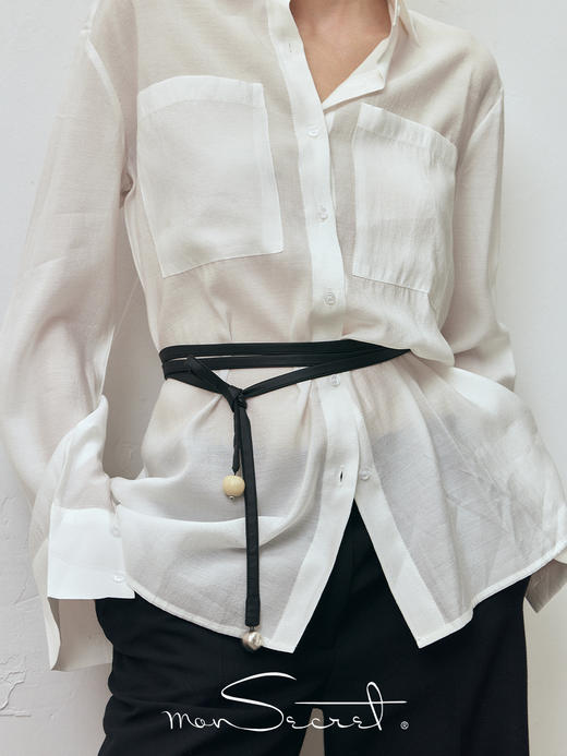 monSecret｜PURE0501 羊皮自我腰链【PURE】 [ 黑 / 白 ] 商品图1