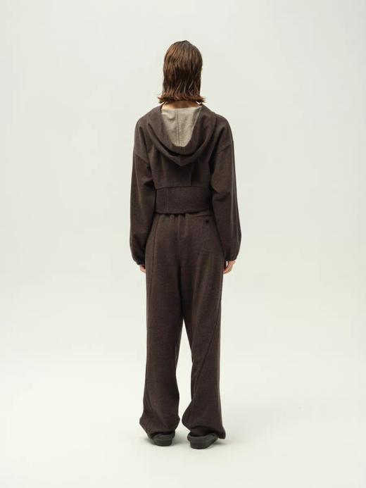 曲线搭缝牛仔卫裤 商品图3