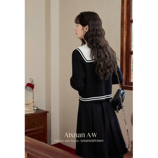 鹿向南「漫高艺术生」学院风针织衫女 商品图2