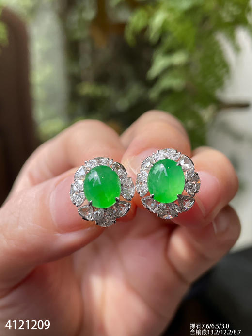 4121209，蛋面耳钉。具体价格微信咨询 商品图5