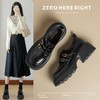 ZHR则则厚底乐福鞋女2024秋季新款时尚英伦小皮鞋ins百搭高跟单鞋 商品缩略图0