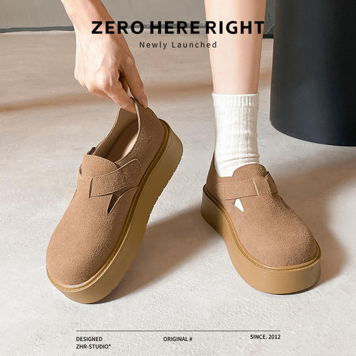 ZHR则则厚底时尚勃肯鞋轻便ins百搭复古女鞋2024秋季新款休闲鞋女 商品图4