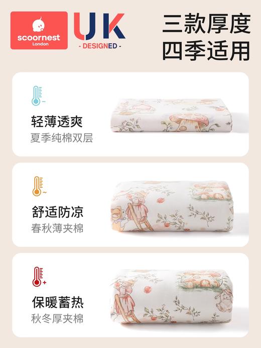 科巢包被婴儿秋冬防惊吓四季抱被加厚款产房包巾初生婴儿纯棉包单 商品图3