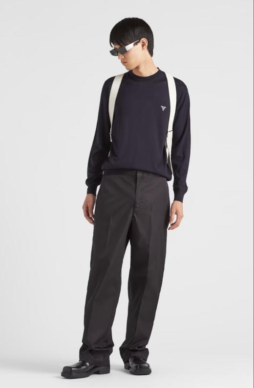 中性款圆领长袖T恤 商品图3