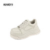 和诚行 2024秋冬新款女士时尚圆头系带休闲鞋学院风小白鞋1900055 商品缩略图1