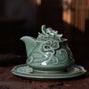 龙泉青瓷大师蒋同磊&蒋永畅手作 满江红茶具/云起龙骧茶具/商周印象雪茄承/青釉龙把将军杯 
 温润如玉大气沉稳 底部带签名 商品缩略图2