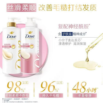 多芬【丝滑柔顺】氨基酸洗发水700g 毛躁打结发质 商品图1