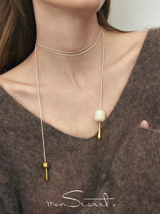 monSecret｜PURE0304 情绪吊坠项链【PURE】 [  金 / 银 ] 商品图3
