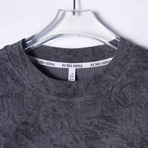 T1740秋季新款潮牌个性扎染提花圆领套头长袖百搭时尚户外上衣 商品图2