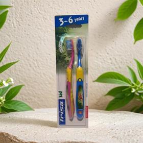 Trisa探宝者儿童牙刷3-6岁（两支）