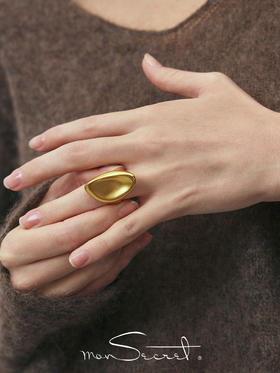 monSecret｜PURE0203 印记开口戒指【PURE】 [ 金 / 银 ]