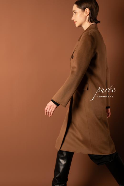 #0823「POWER COAT  」100% CASHMERE   双排扣气场大衣 商品图2