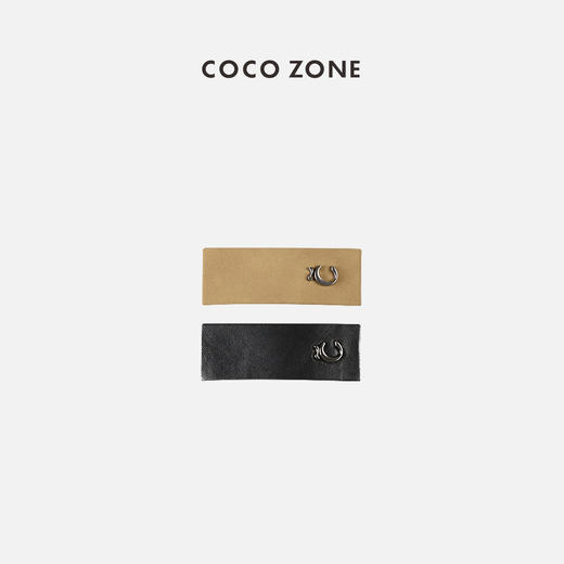 COCO ZONE 高级感定制金属LOGO发夹 23C29391 商品图0