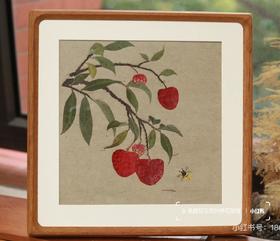 荔枝图压花相框