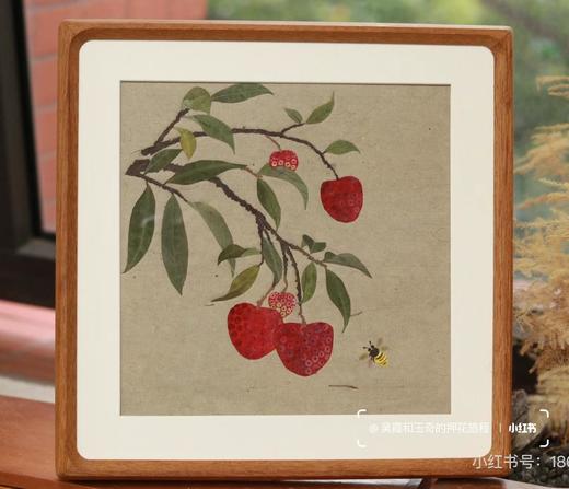 荔枝图压花相框 商品图0