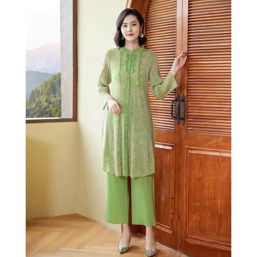 妈妈新中式套装复古国风减龄洋气中老年女装XSL-S3395 商品图0