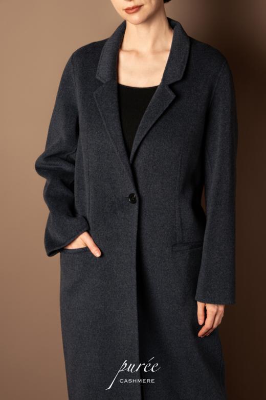 #0919 「LONGLINE COAT 」 85% WOOL 15% CASHMERE 微收腰长大衣 商品图3