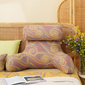 梵高星空系列护颈腰靠软包大靠背卧室榻榻米护腰沙发飘窗护颈枕可拆洗