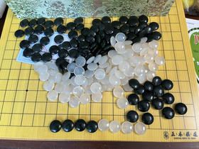 新疆和田青玉黑围棋子+辽宁玛瑙白棋子