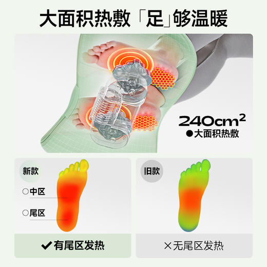 象术L1腿部按摩仪滚轮揉捏足疗  足底小腿大腿深度按摩 大面积热敷 商品图2