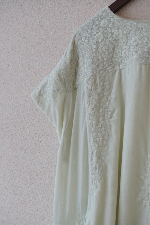 Aodress手工刺绣丝绵连衣裙 商品图11