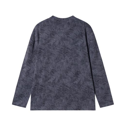 T1740秋季新款潮牌个性扎染提花圆领套头长袖百搭时尚户外上衣 商品图5