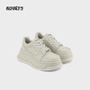 和诚行 2024秋冬新款女士时尚圆头系带休闲鞋学院风小白鞋1900055 商品缩略图0