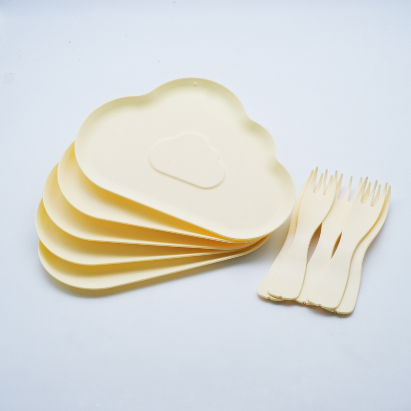 餐盘、叉盘（5副/套）（单拍不发，随蛋糕一起配送）