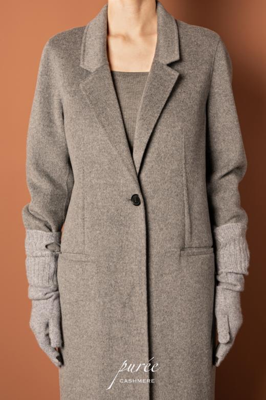 #1955 「SCREEN-TOUCHABLE FOLDABLE GLOVES」 98% CASHMERE 2% THUNDERON（导电纱） 可触屏可折叠羊绒手套 商品图4