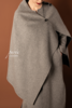 #0717 「REVERSIBLE LONG SKIRT/PONCHO」 85% WOOL 15% CASHMERE   两面穿双色半身裙*可做披肩 商品缩略图1