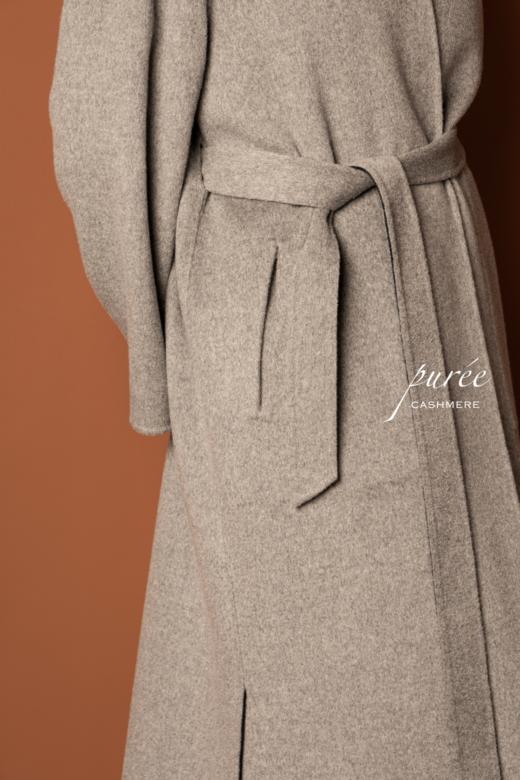 #0727「REVERSIBLE COLLARLESS COAT」 85% WOOL 15% CASHMERE 两面穿双色无领大衣 商品图10