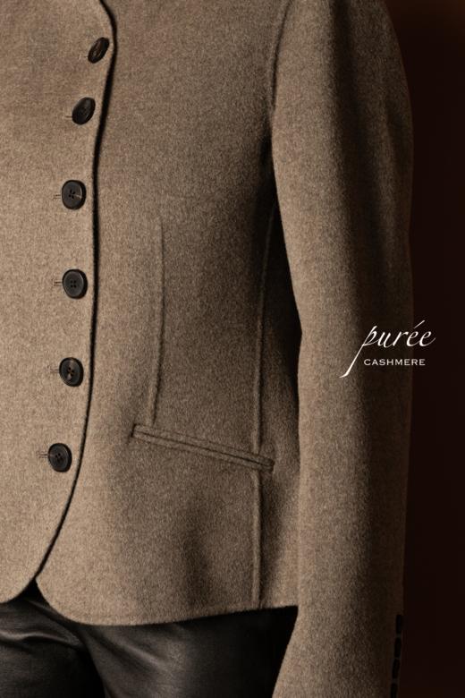 #0728 「CURVED BLAZER」 85% WOOL 15% CASHMERE   弧形短上衣 商品图5