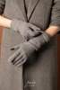 #1955 「SCREEN-TOUCHABLE FOLDABLE GLOVES」 98% CASHMERE 2% THUNDERON（导电纱） 可触屏可折叠羊绒手套 商品缩略图2