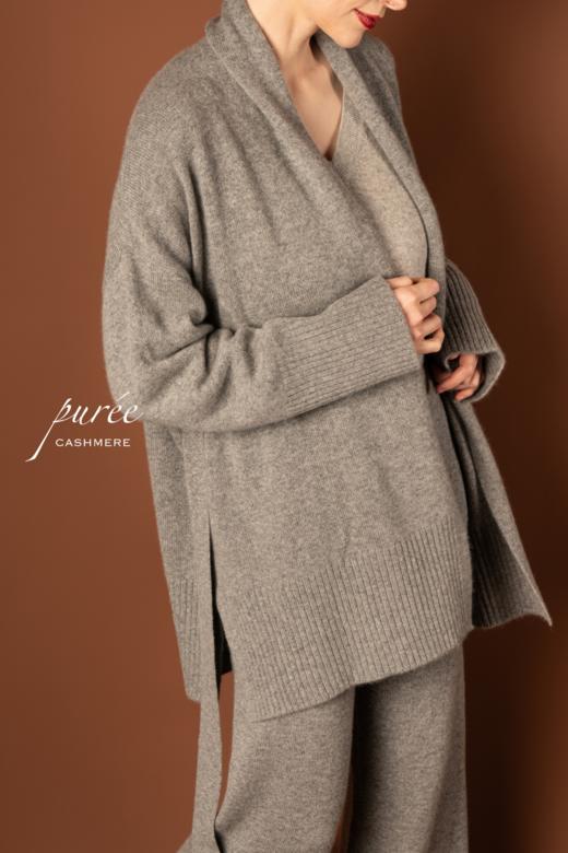 #1963 「GET WRAPPED CARDIGAN」 100% CASHMERE  短睡袍开衫 商品图3