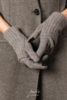 #1955 「SCREEN-TOUCHABLE FOLDABLE GLOVES」 98% CASHMERE 2% THUNDERON（导电纱） 可触屏可折叠羊绒手套 商品缩略图1