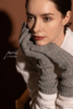 #1955 「SCREEN-TOUCHABLE FOLDABLE GLOVES」 98% CASHMERE 2% THUNDERON（导电纱） 可触屏可折叠羊绒手套 商品缩略图1