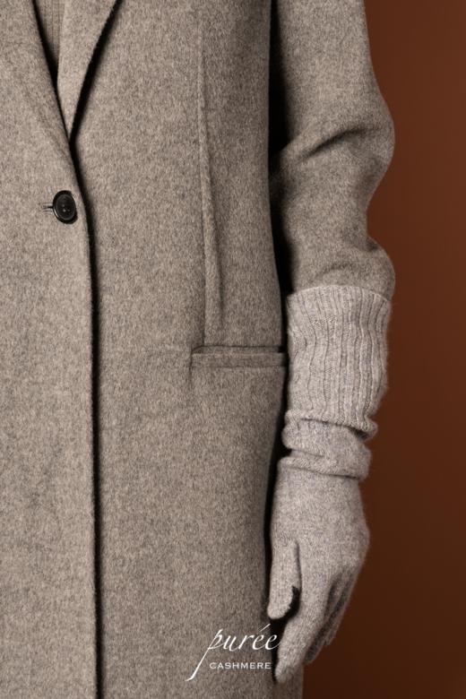 #1955 「SCREEN-TOUCHABLE FOLDABLE GLOVES」 98% CASHMERE 2% THUNDERON（导电纱） 可触屏可折叠羊绒手套 商品图5