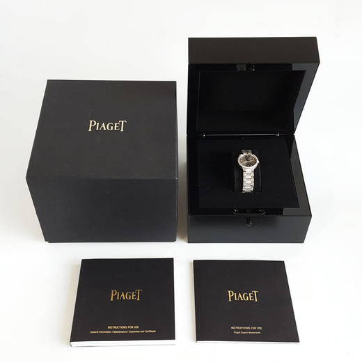 【95新正品】PIAGET伯爵珠宝腕表系列石英机芯18k白金/表圈镶嵌原厂钻石28mm（女款）G0A33052 现售价：49800！280824TJ11 商品图1