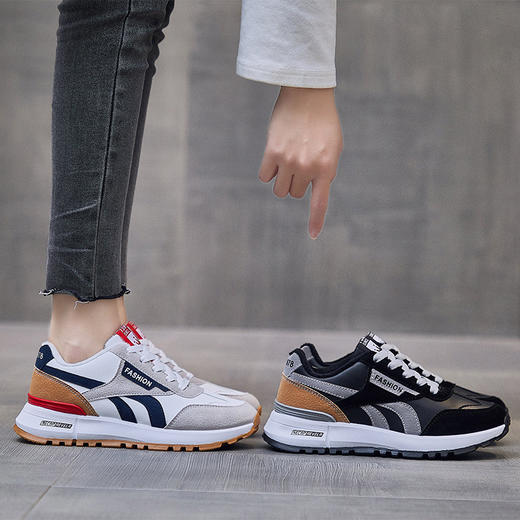 情侣款加绒阿甘鞋女2024冬季新款韩版学生保暖运动鞋男鞋J2216+1 商品图3