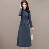 新中式国风连衣裙，假两件盘扣复古改良A字裙QYM-KED-H2168-Y 商品缩略图1