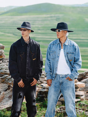 STA2024秋季基础水洗牛仔翻领衬衣夹克外套