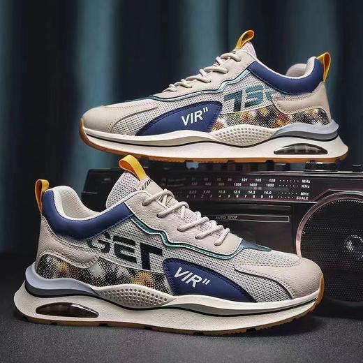 男鞋2024春季新款男士透气网布跑步休闲运动鞋男女鞋时尚情侣鞋子新款爆款小红书网红同款 商品图3