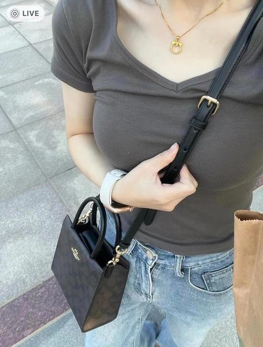 蔻驰5692琴谱包，Cally系列全皮款3色出，mini托特（SS） 商品图9